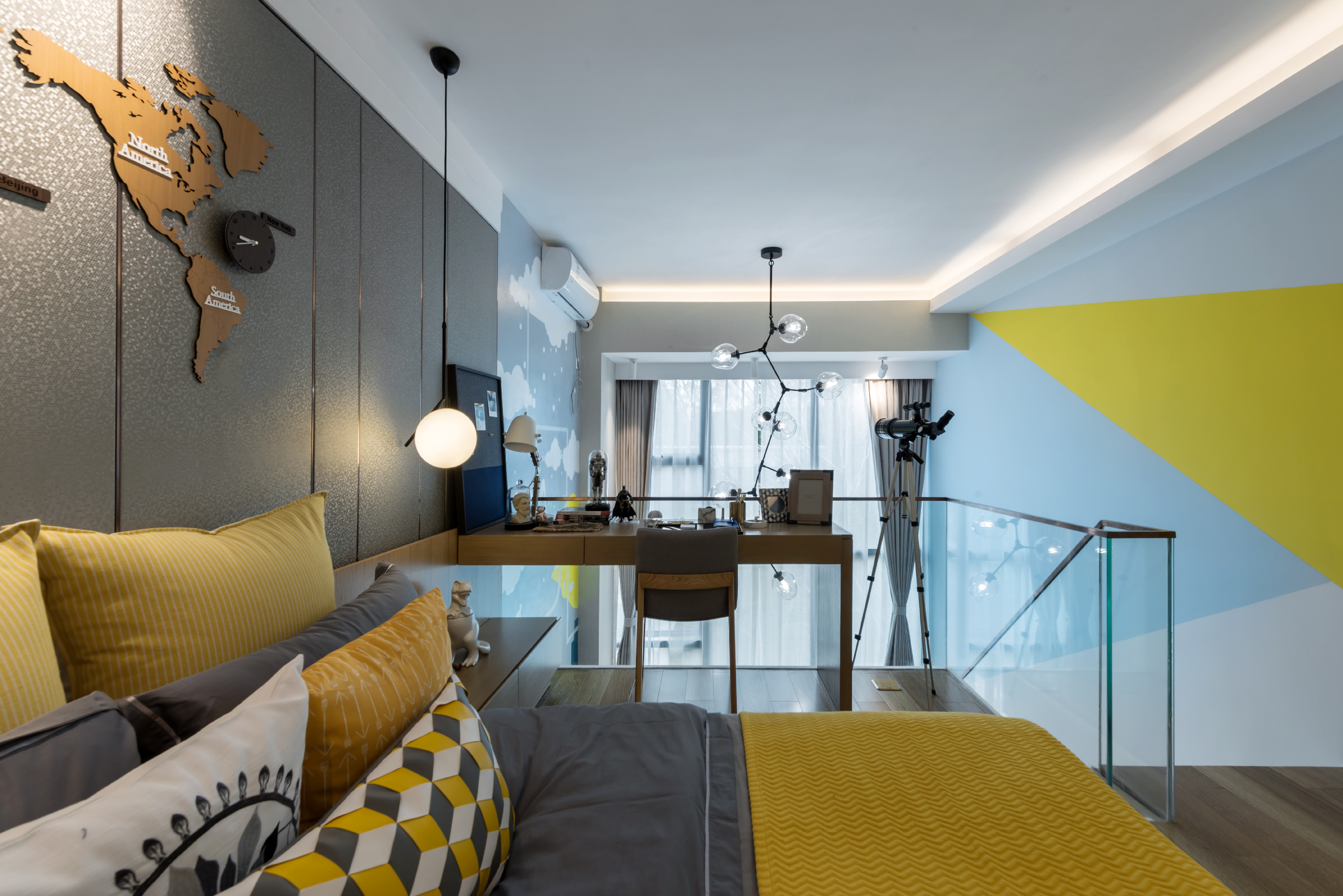 龍湖九里晴川-現(xiàn)代簡(jiǎn)約-臥室設(shè)計(jì)效果圖