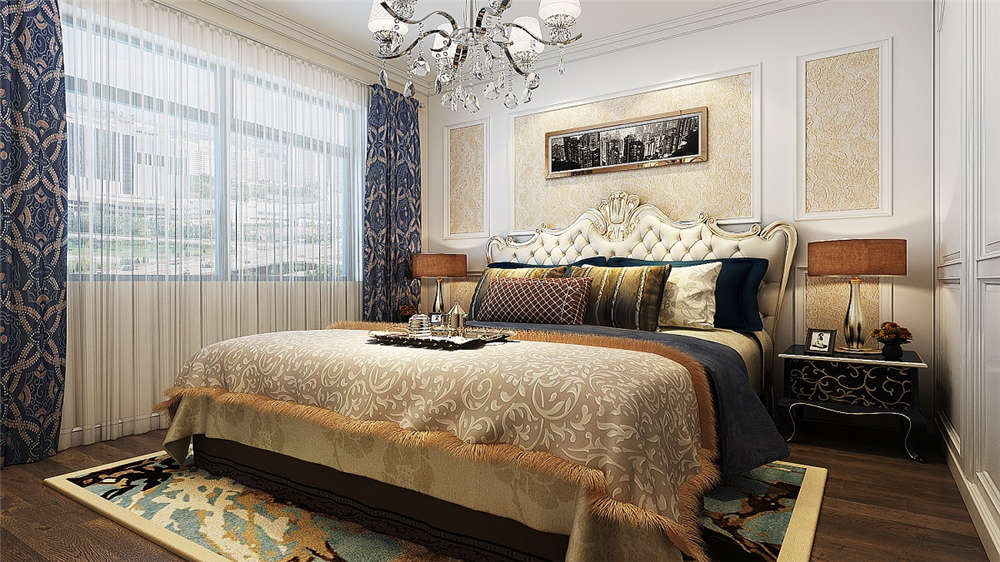 龍湖九里晴川-現(xiàn)代簡約-臥室設計效果圖